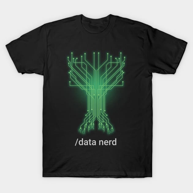 Big Data Analyst Artificial Neural Network Circuit Tree T-Shirt by USProudness